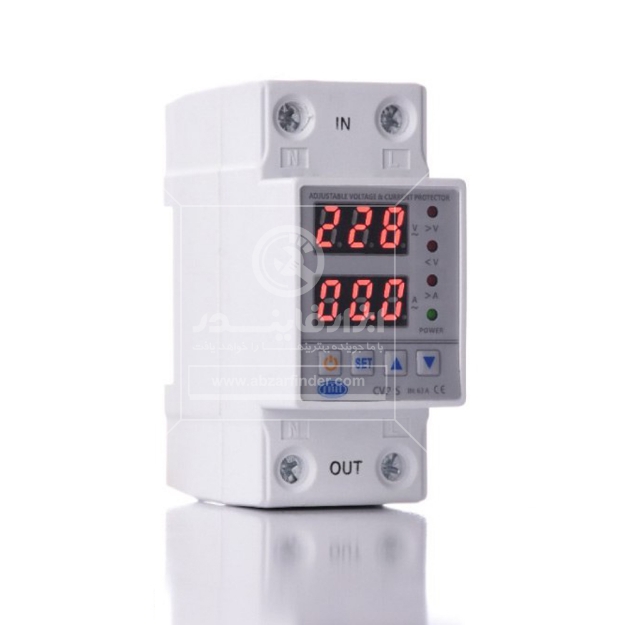 محافظ ولتاژ جریان تک فاز 63 آمپر JBH مدل CVP-S-63A