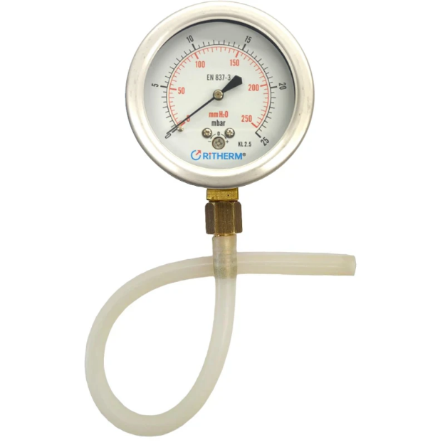 گیج تست فشار گاز پکیج رایترم مدل 25mbar-6cm