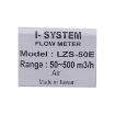 فلومتر روتامتر هوا I-SYSTEM مدل LZS-50E