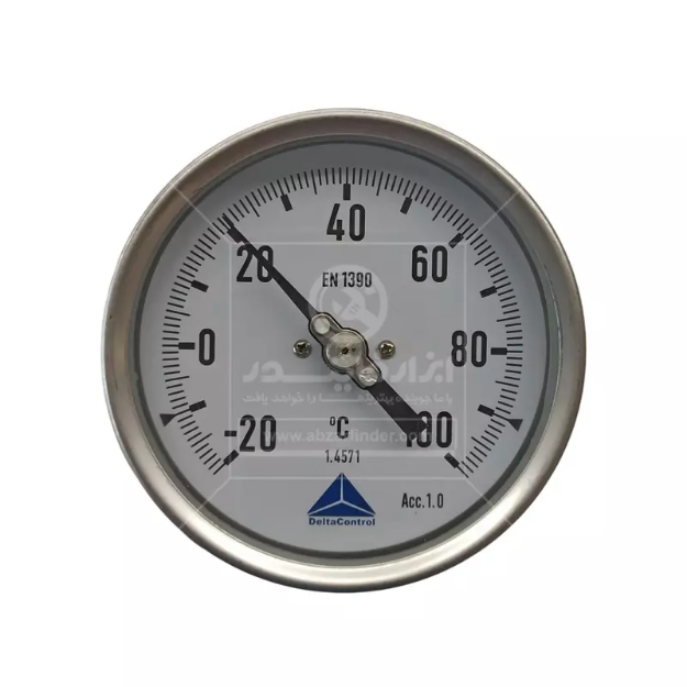 ترمومتر تاشو صفحه 10 سانت دلتا کنترل  با طول سنسور 300 میلی متر 