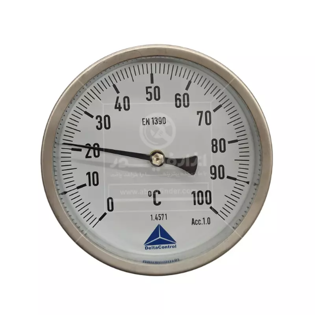 ترمومتر صفحه 10 سانت دلتا کنترل رنج 100  درجه سانتیگراد  و طول 200 میلی متر    