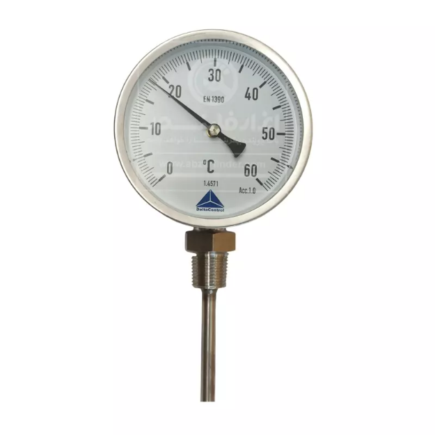 ترمومتر صفحه 10 سانت دلتا کنترل رنج 60  درجه سانتیگراد  و طول 400 میلی متر    