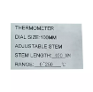 ترمومتر تاشو صفحه 10 سانت  دلتا کنترل  رنج 250 درجه سانتی گراد  و طول 400 میلی متر