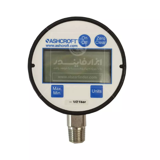 تست گیج فشار دیجیتالی اشکرافت مدل D1005PS-02-L رنج 1- تا 21 بار    