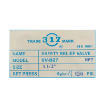 شیر اطمینان برند 317 مدل SV-B27 سایز 1/2 .1 اینچ 
