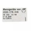 گیج فشار تابلویی IMT مدل 2033.076.016 رنج 0 تا 16 بار  